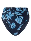 PatBO Nightflower floral-print bikini briefs - Blue