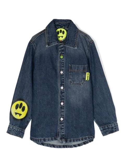 Barrow kids logo-print denim jacket