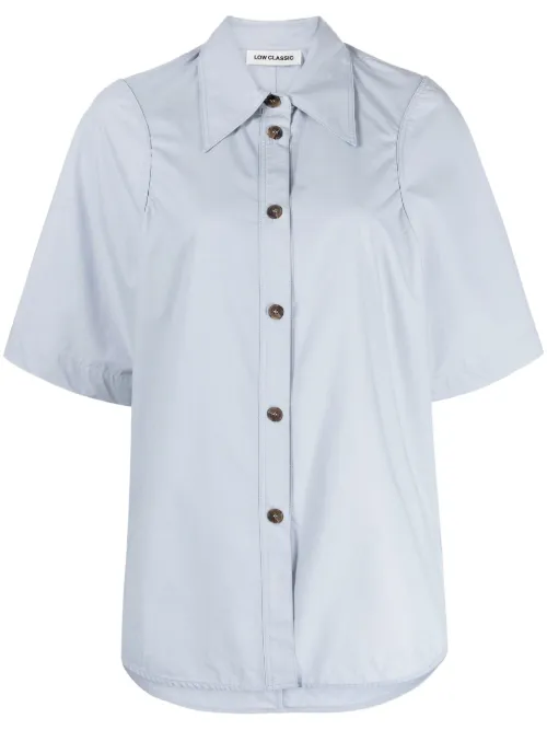 Chemise en coton à col pointu - Low Classic - Modalova