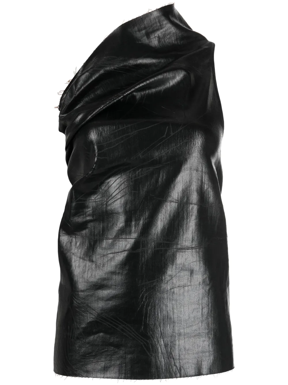 Rick Owens haut Athena à design à une épaule | noir | Image 1