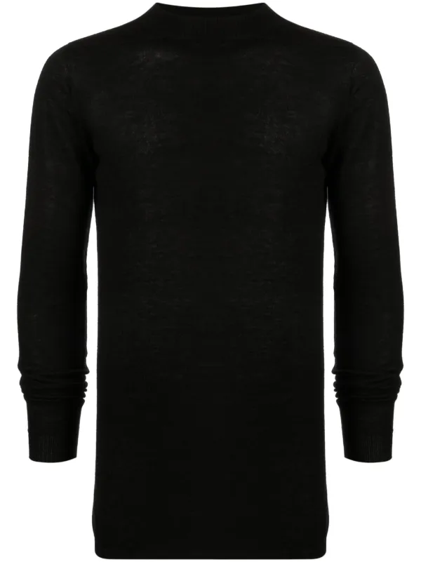 Rick Owens セミシアー カシミアセーター | ブラック | FARFETCH JP Rick Owens セミシアー カシミアセーター | ブラック | FARFETCH JP