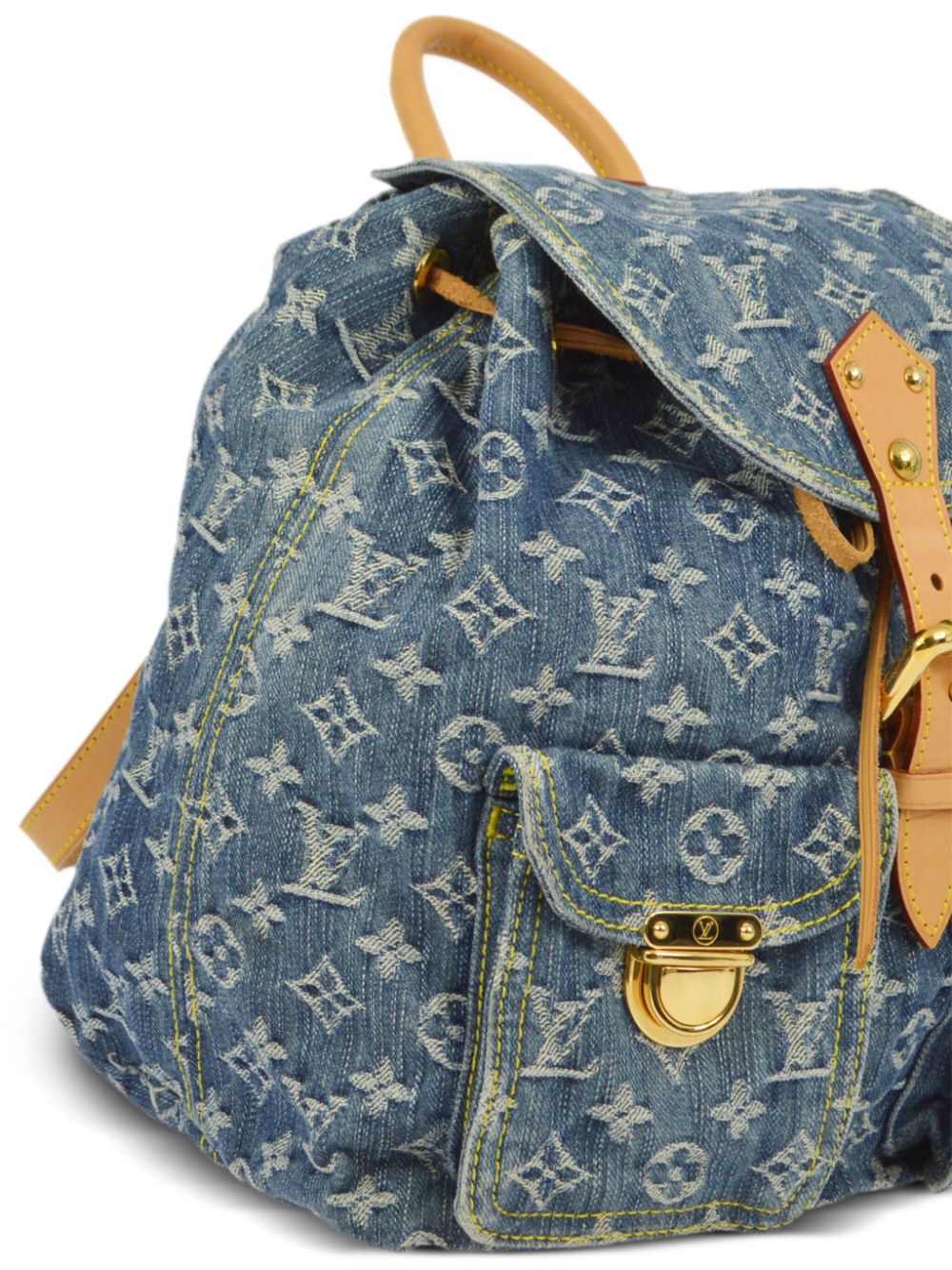 Pre-owned Louis Vuitton 2006 Sac A Dos Gm Backpack In Blue