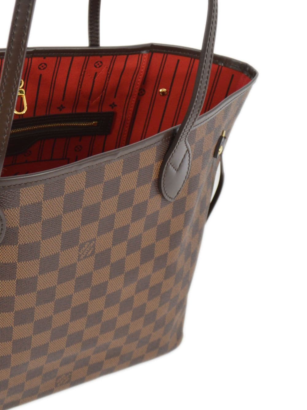 Pre-owned Louis Vuitton Neverfull Mm 手提包（2013年典藏款） In Brown