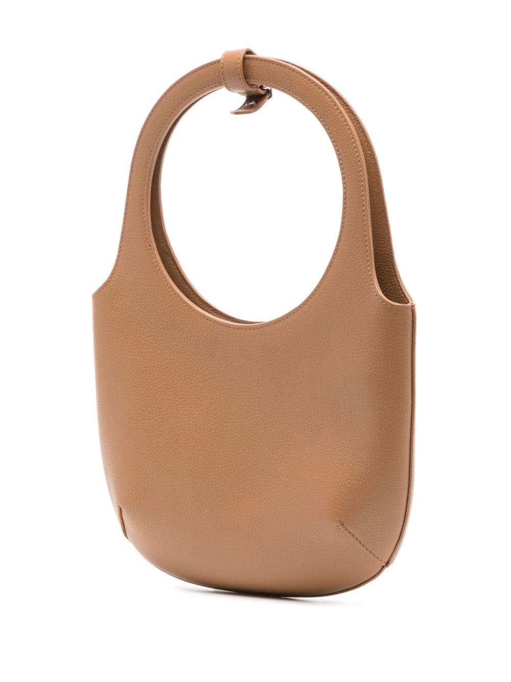 Shop Courrèges Holy Leather Tote Bag In Brown