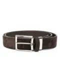 Canali suede buckle belt - Brown