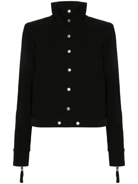 Thom Krom stand-up-collar ribbed jacket