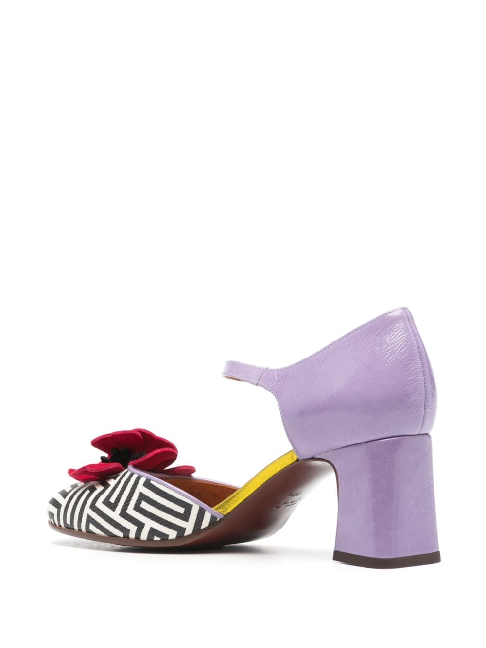 Shop Chie Mihara Fanti 70mm Leather Pumps In Purple