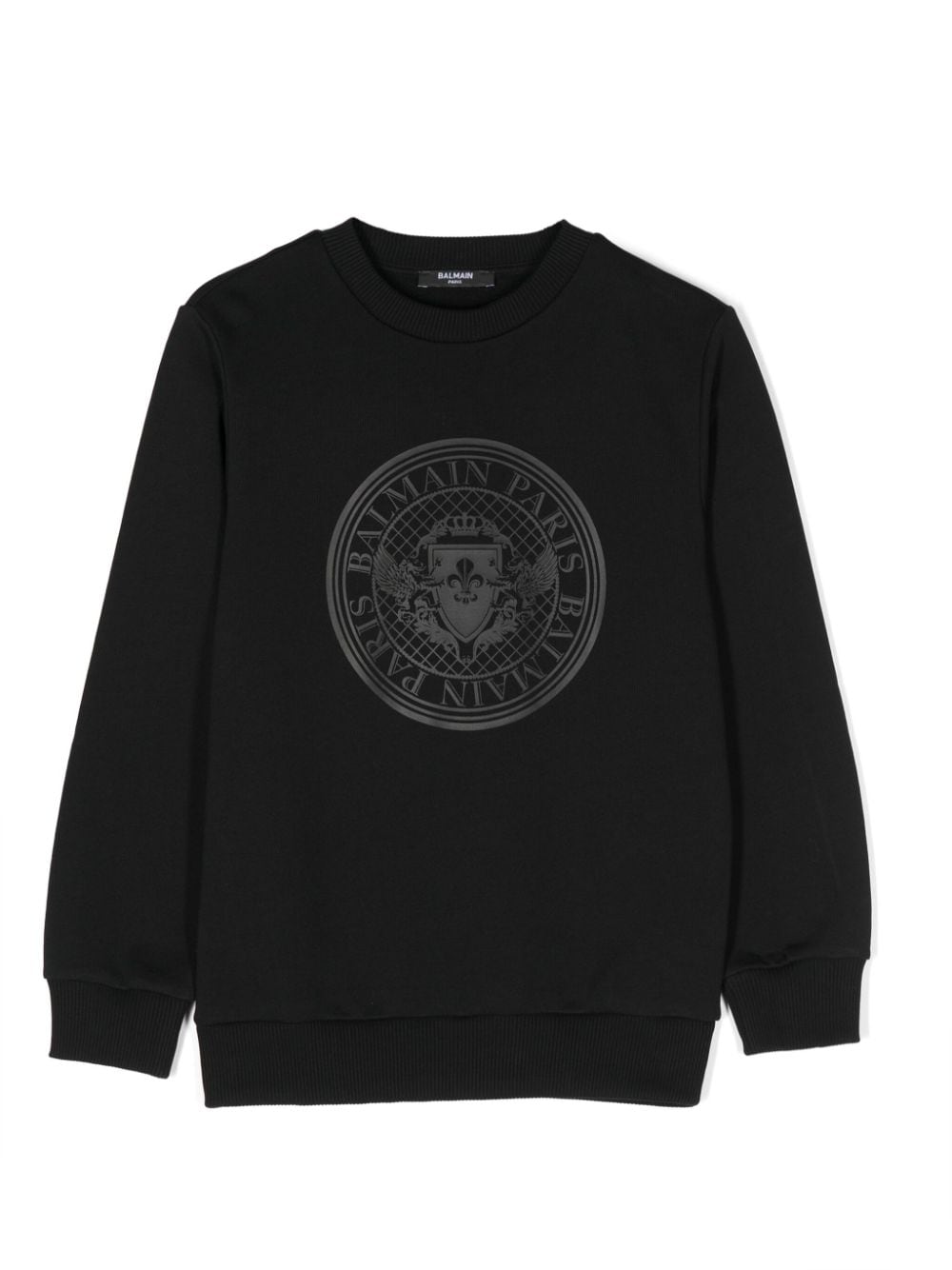 Balmain Kids' Coin-print Sweatshirt In Black