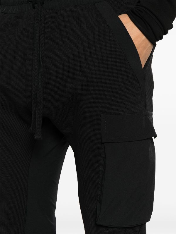 Stretch Cotton Waffle Knit Joggers by Thom Krom