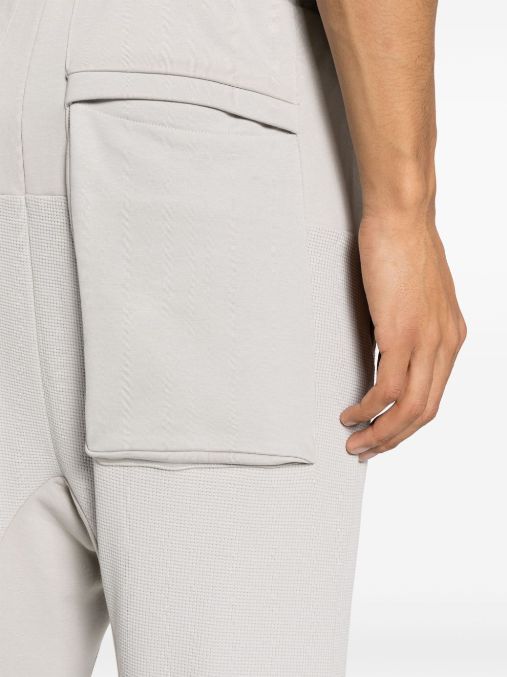 Shop Thom Krom Drop-crotch Panelled Track Pants In Grey