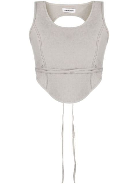 Low Classic cropped corset top