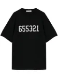 Undercover numbers-print cotton T-shirt - Black
