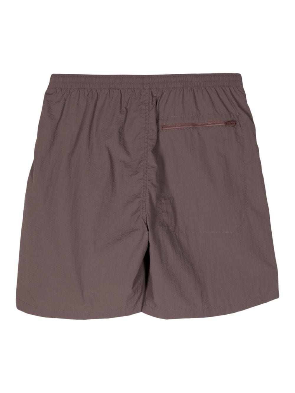 Shop Undercover Crease Effect Shorts In Brown