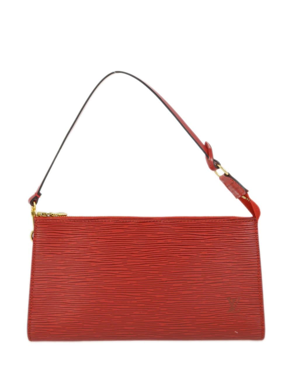 Pre-owned Louis Vuitton 2002  Pochette Accessoires Handbag In Red