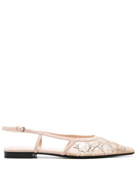 Gucci GG slingback ballerina shoes