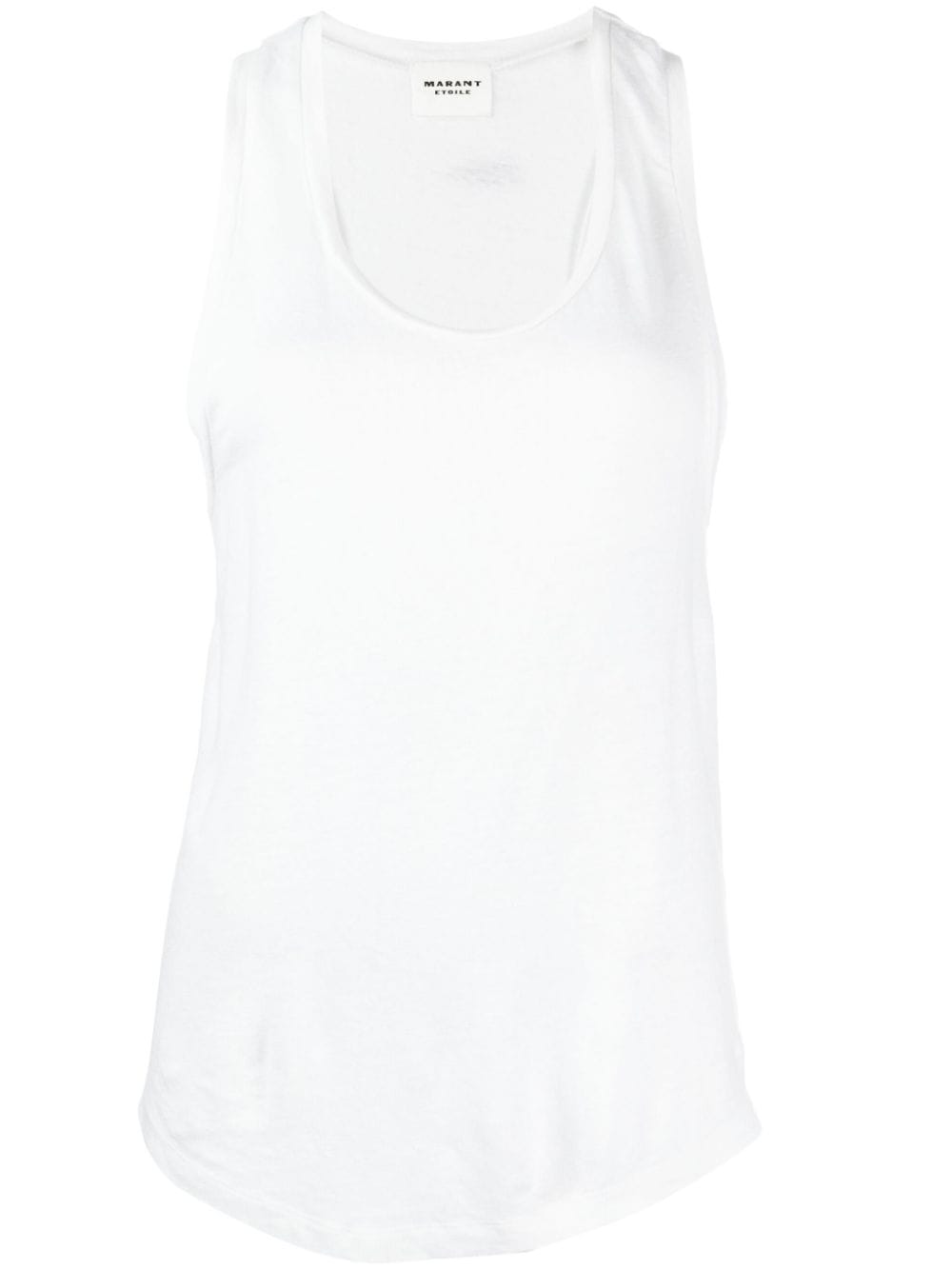 Marant Etoile Arielle Linen T-shirt In Weiss