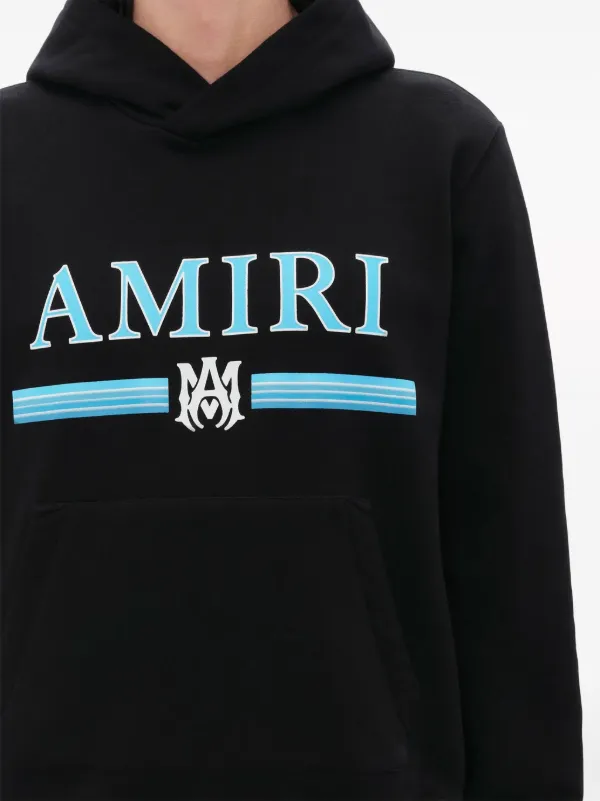 AMIRI logo-print Cotton Hoodie - Farfetch