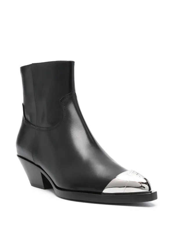 GIVENCHY 厚底黒レザーブーツ ファスナー付き24cm GIVENCHY | ショートブーツ ブラック メンズ | YOOX