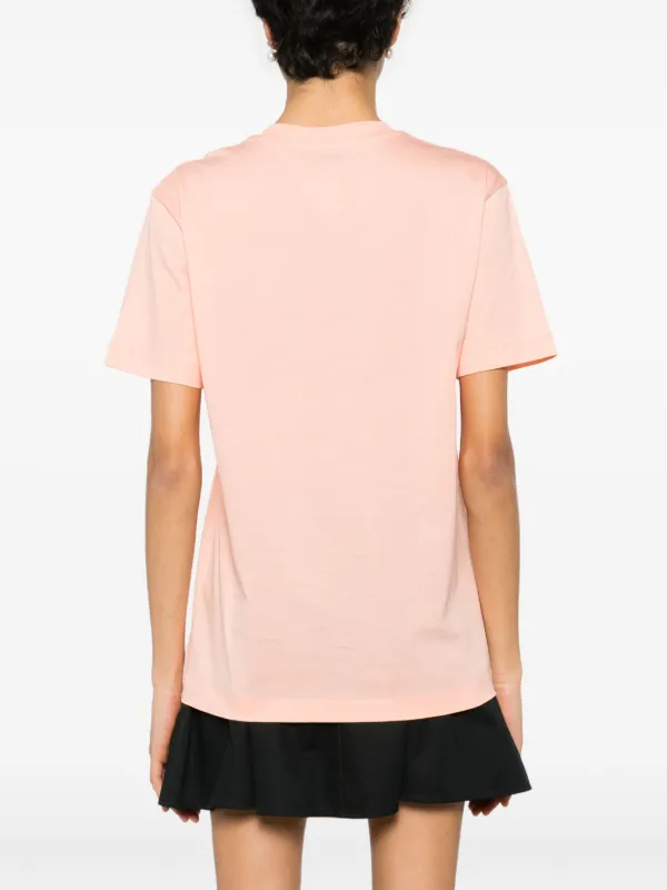 Patou logo-print organic-cotton T-shirt | Orange | FARFETCH GE