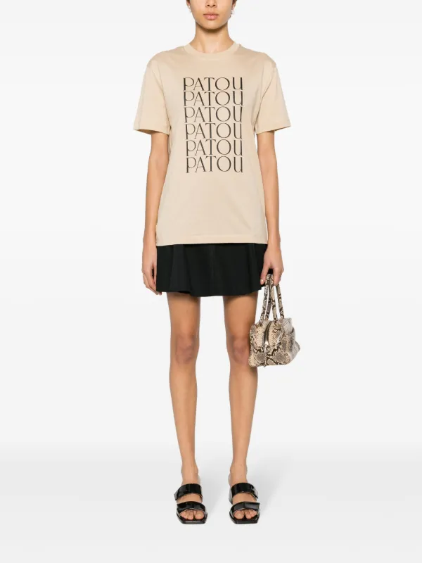 【送料&関税込】Patou Mix Fabric Volume Tshirt Patou Patou Patou Tシャツ | ニュートラル | FARFETCH JP
