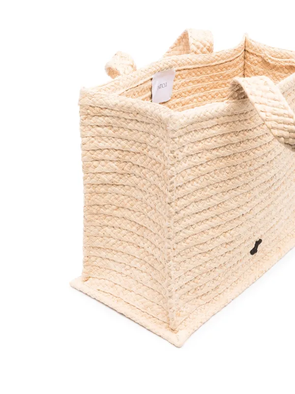 トートバッグ PATOU LARGE RAFFIA MONOGRAM JP TRAPEZE TOTE BAG Patou | Large JP monogram trapeze tote in raffia