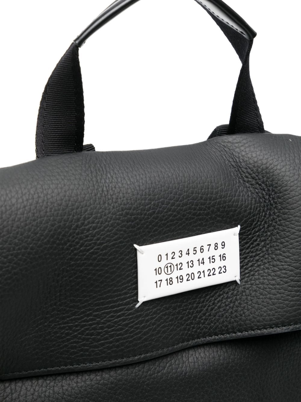 Shop Maison Margiela Soft 5ac Leather Backpack In Black
