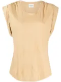 MARANT ÉTOILE Kotty linen T-shirt - Brown