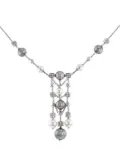 Bvlgari Pre-Owned 2010s 18kt white gold Lucéa pearl and diamond necklace - Silver