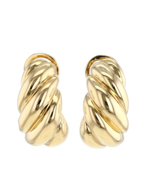 Hermes 1980 twisted clip-on earrings Women