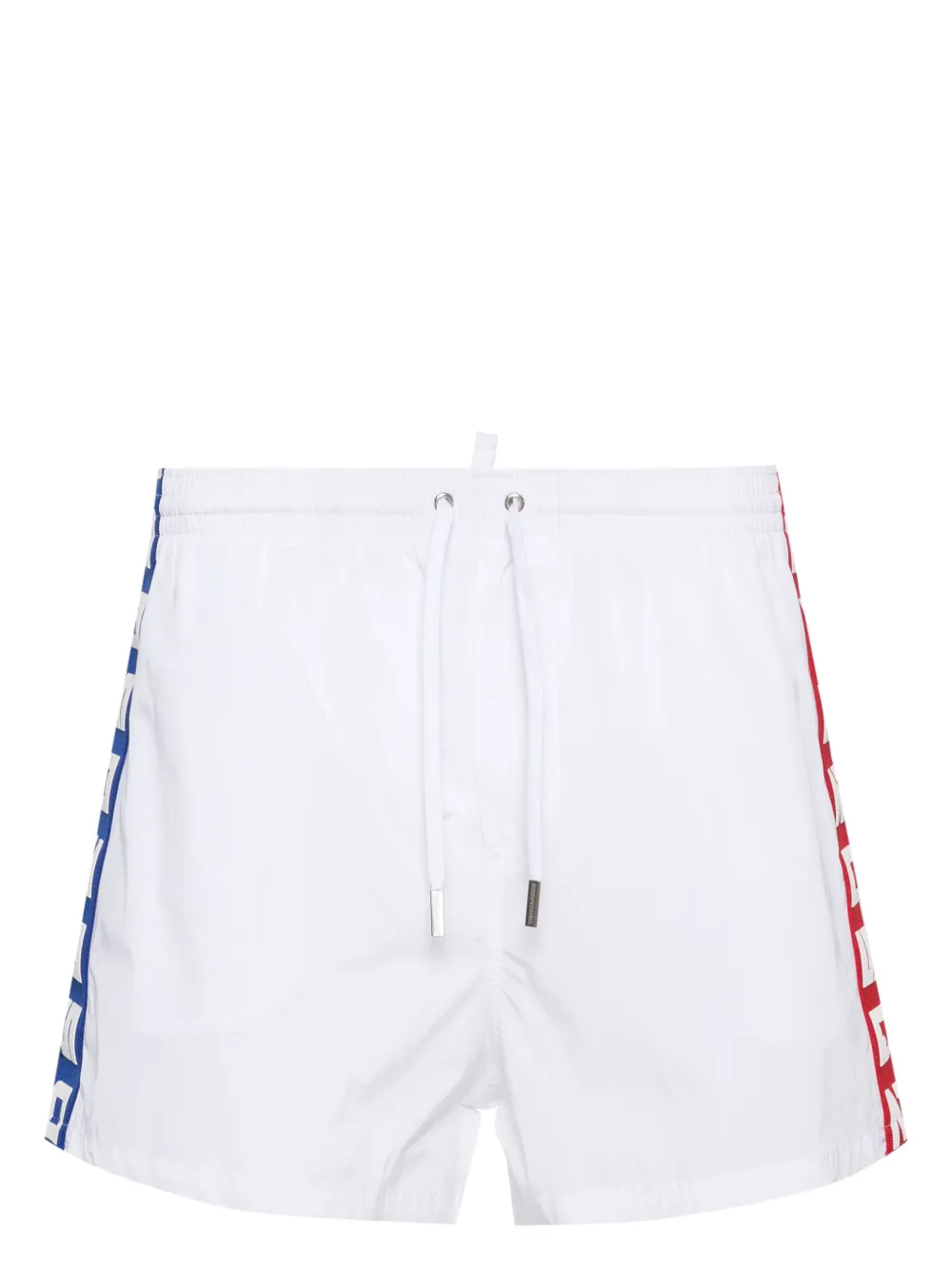 Dsquared2 Zwembroek met logoband Wit