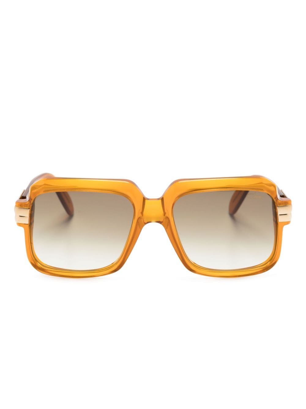 Cazal 607/3 Square-frame Sunglasses In Orange