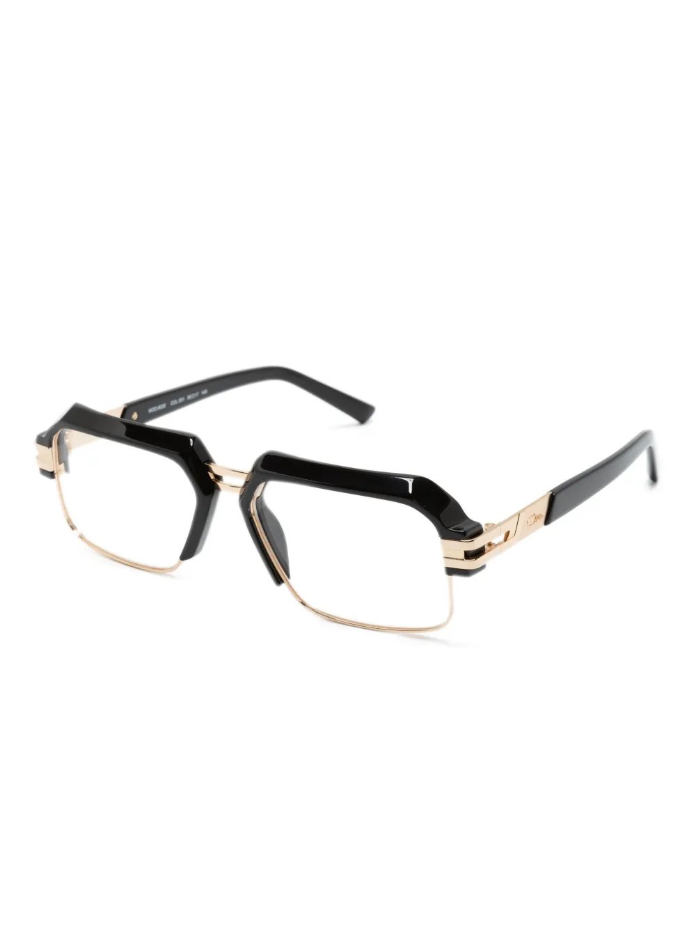 Cazal 6020 bril met rechthoekig montuur - Zwart