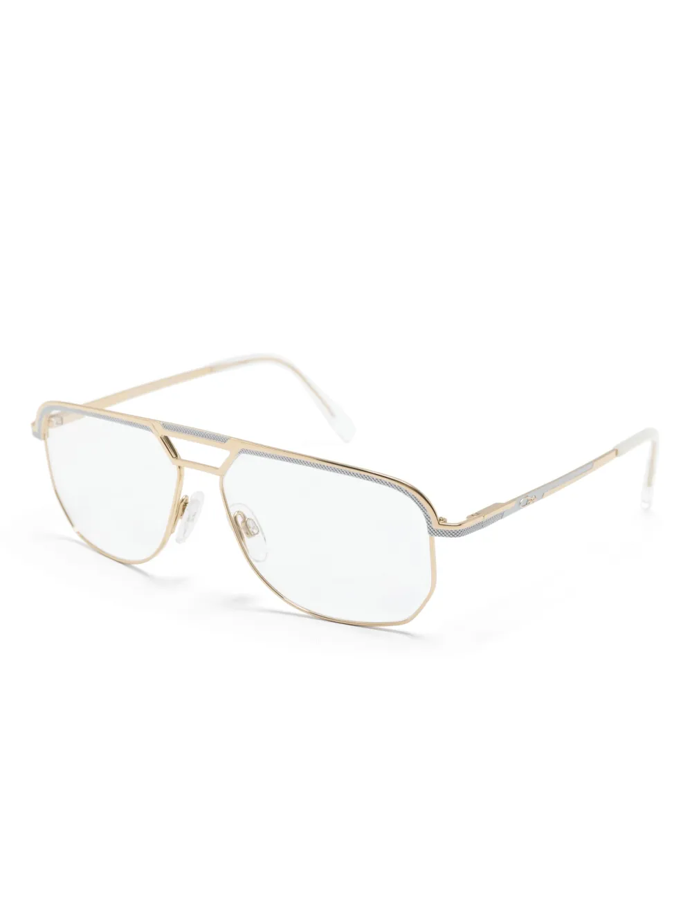 Shop Cazal 7101 Pilot-frame Glasses In Gold