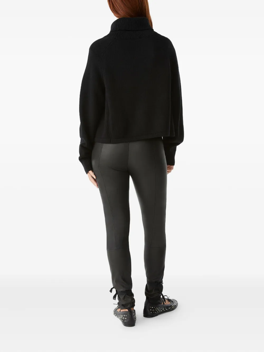 Ba&sh Leather Leggings In Black