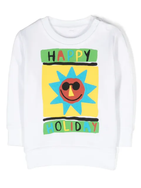 Stella McCartney Kids Happy Holiday cotton sweatshirt