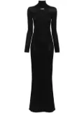 Off-White Off Stamp slick maxi dress - Black