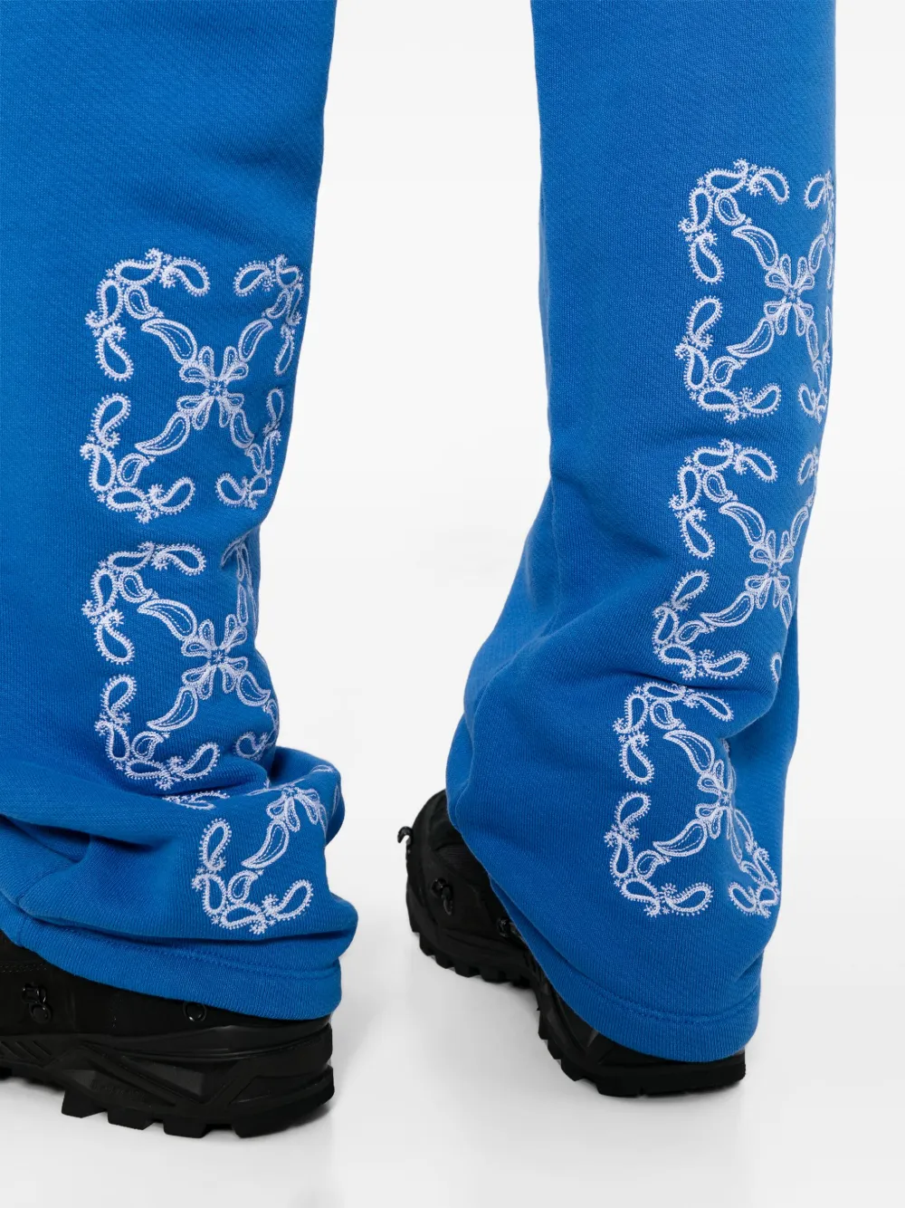 Off-White Joggingbroek met trekkoord Blauw