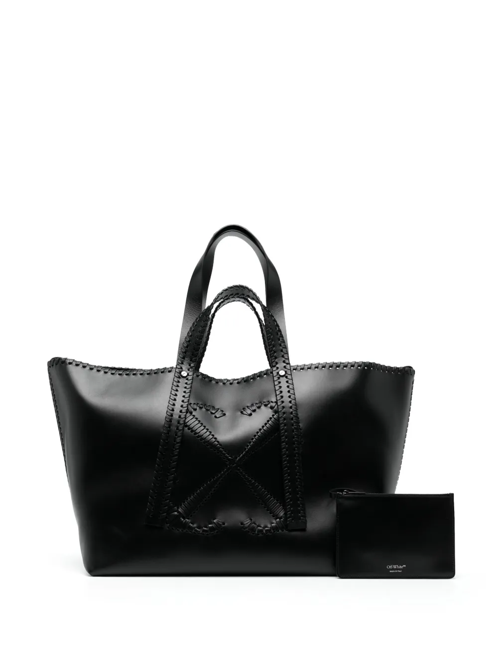 Off-White Day Off レザー ハンドバッグ | ブラック | FARFETCH JP