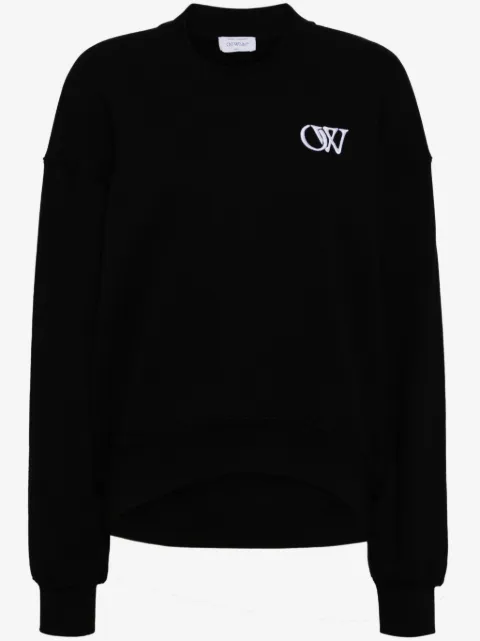 Off-White Sweatshirt mit Applikation