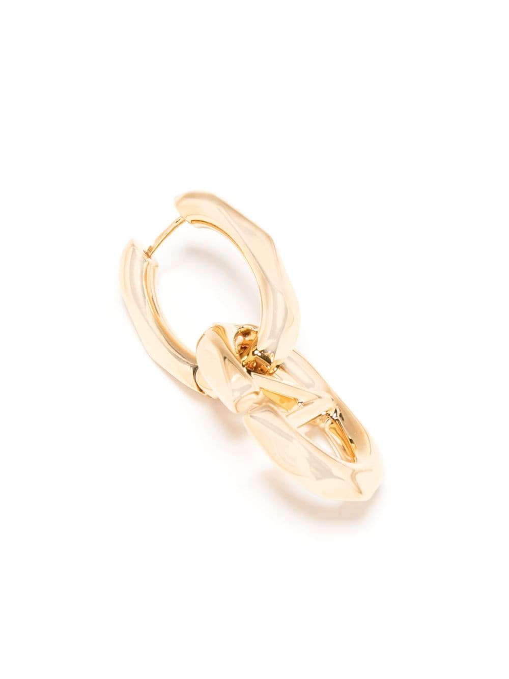 Shop Valentino Vlogo Signature Drop Earring In Gold
