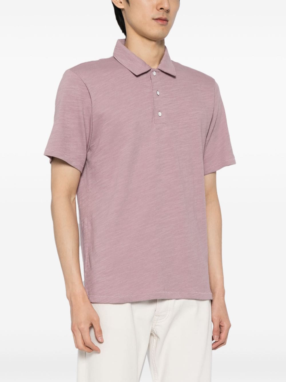 rag & bone Katoenen poloshirt Paars