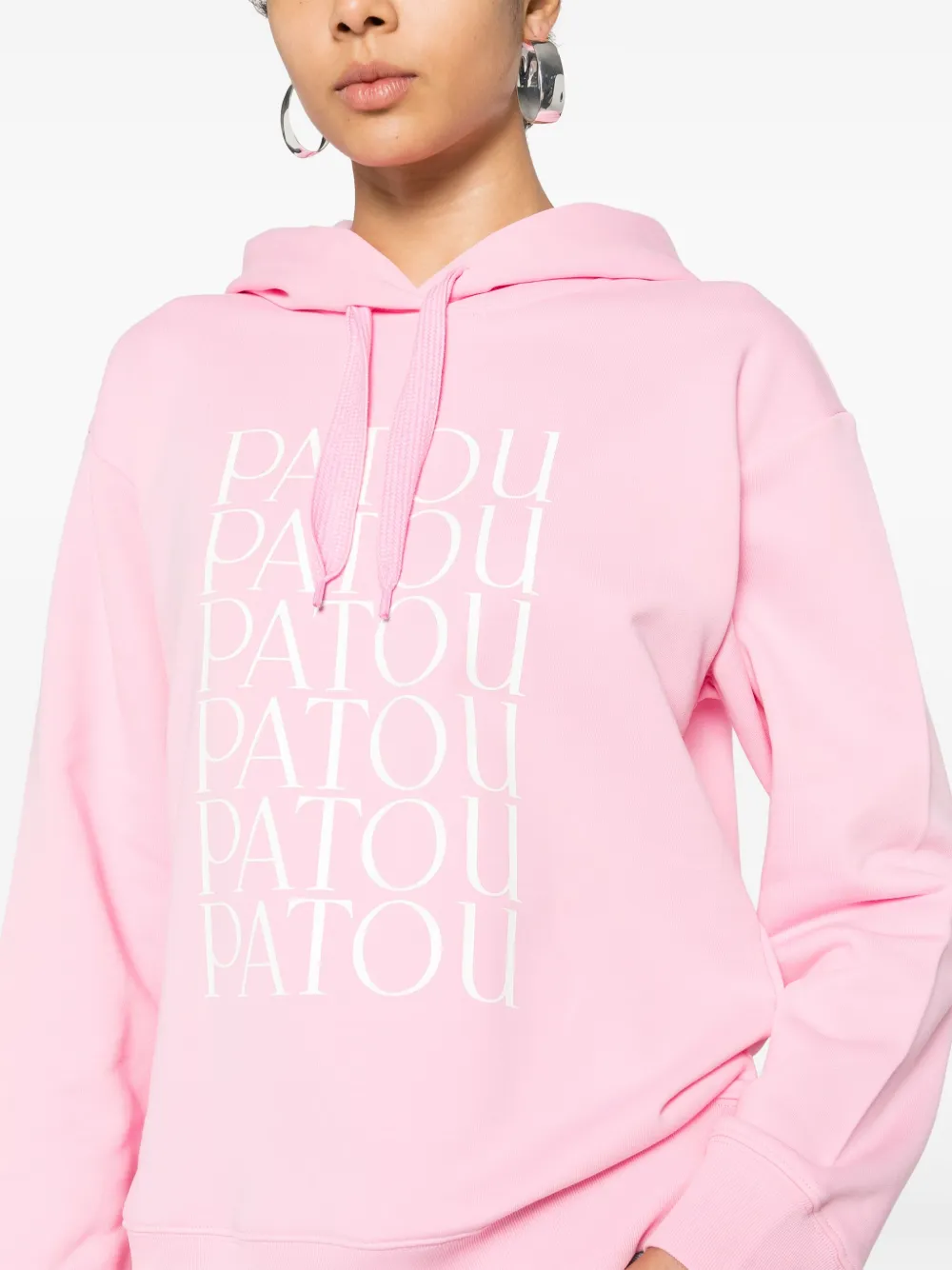Patou hoodie van biologisch katoen Roze