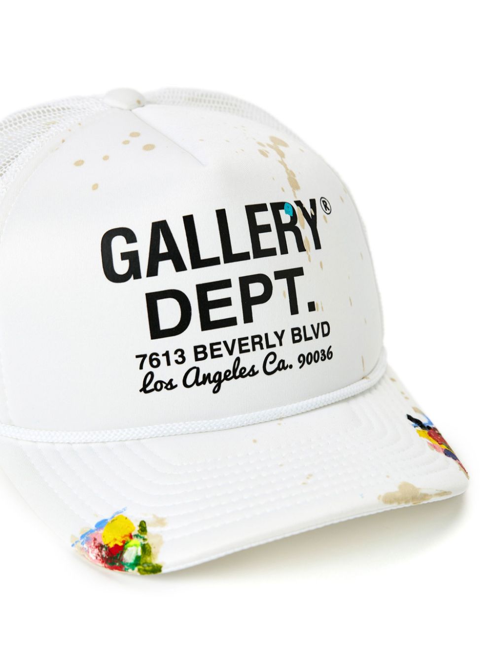 Shop Gallery Dept. Workshop Logo-print Trucker Cap In White