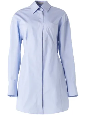 Stella McCartney コットン シャツドレス | ブルー | FARFETCH JP