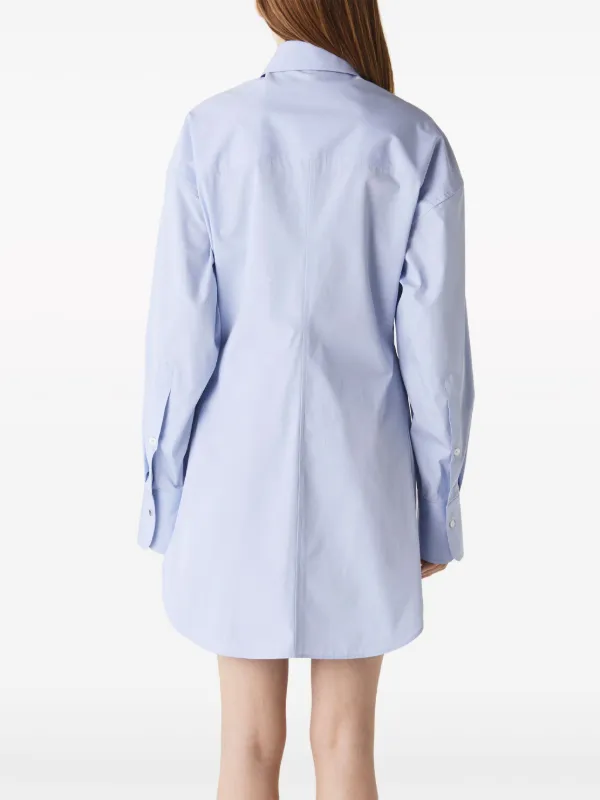Stella McCartney cotton-poplin Shirt Dress | Blue | FARFETCH JO