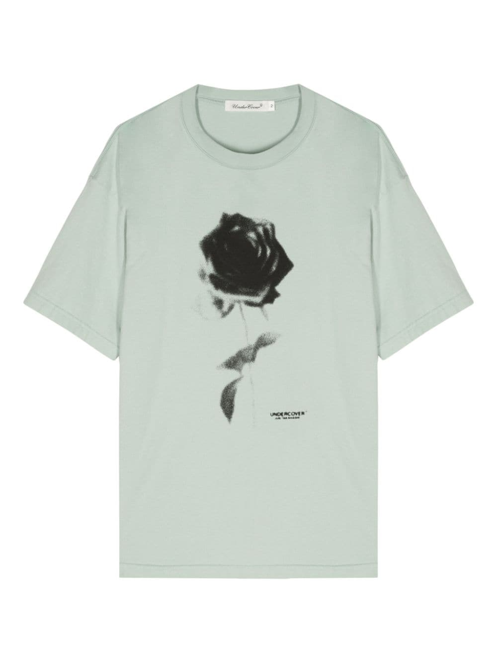 Undercover Floral-print Cotton T-shirt In Green