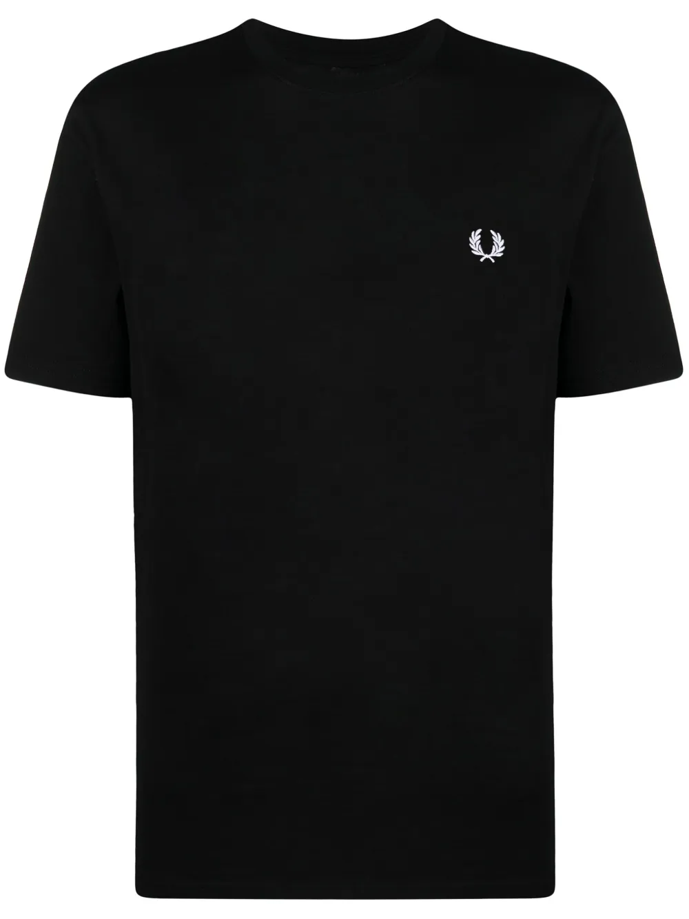 Shop Fred Perry Logo-print Cotton T-shirt In Black