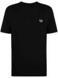 Fred Perry logo-print cotton T-shirt - Black