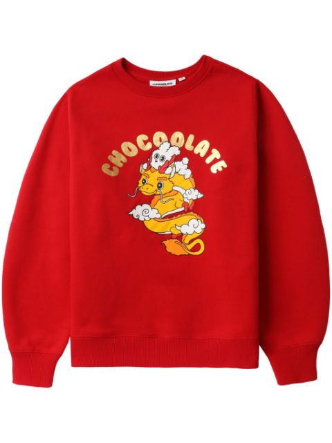 CHOCOOLATE Year of the Dragon cotton-blend sweatshirt