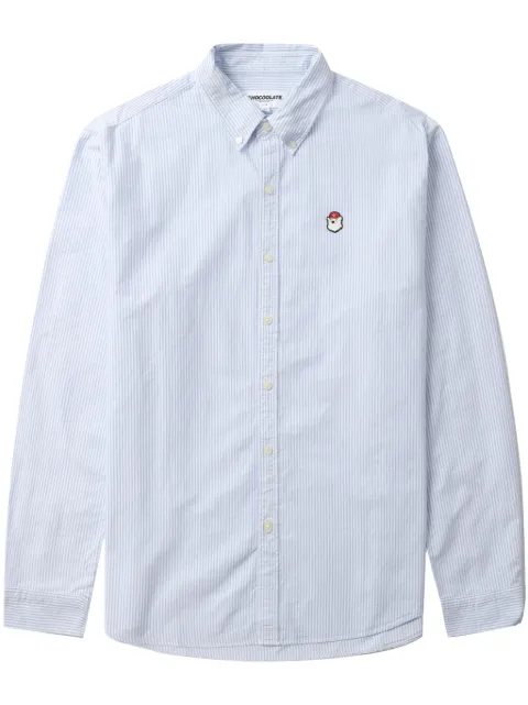 CHOCOOLATE camisa con estampado de rayas diplomáticas